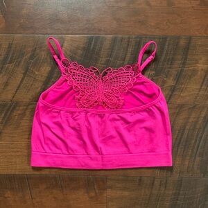 Butterfly Cropped Tank